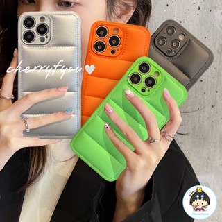 เคสโทรศัพท์มือถือ TPU นิ่ม กันกระแทก ปิดด้านหลัง สีแคนดี้ แฟชั่นฤดูใบไม้ร่วง ฤดูหนาว สําหรับ IPhone 14 13 12 11 Pro Max