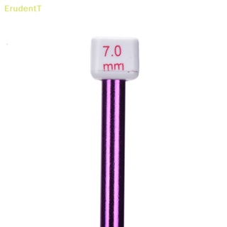 [ErudentT] ตะขอถักโครเชต์ อะลูมิเนียม หลากสี 10.6 นิ้ว 2-8 มม. 11 ชิ้น [ใหม่]