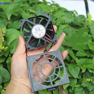 Awht พัดลมระบายความร้อน ขนาดเล็ก พร้อมฝาครอบป้องกัน DC 12v 3W บางพิเศษ สําหรับคอมพิวเตอร์