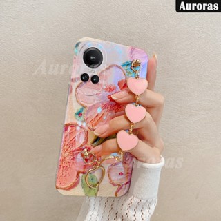 เคสโทรศัพท์มือถือ ลายภาพวาดสีน้ํามัน รูปหัวใจ ดอกไม้ หลากสี สําหรับ OPPO Reno 10 Pro Plus Reno10 Pro Plus