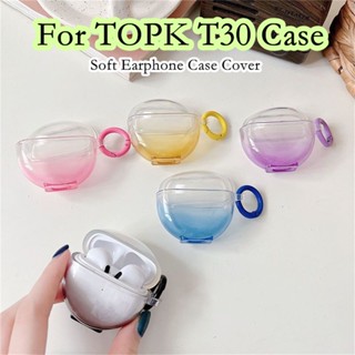 【Case Home】เคสหูฟัง แบบนิ่ม ไล่โทนสี สําหรับ TOPK T30 TOPK T30