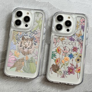 Gucci เคสโทรศัพท์มือถือแบบใส กันกระแทก ลาย Melody BAPE JANE poker aces A brand luxu สีเหลือง สําหรับ iphone 15 14 11 13 12 X XS Pro Max xr Mini xr 7 8 6 plus