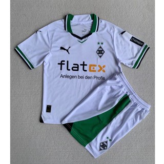 เสื้อกีฬาแขนสั้น ลายทีมฟุตบอล Moenchengladbach Fans ชุดเหย้า สําหรับผู้ชาย และผู้ใหญ่