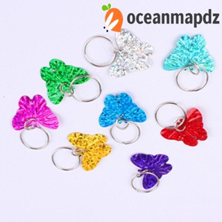 Oceanmapdz เครื่องประดับผม ลูกปัดพลาสติกถักเปีย รูปผีเสื้อ หลากสี สไตล์ฝรั่งเศส 30 ชิ้น ต่อชุด