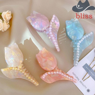 BLISS กิ๊บติดผม รูปดอกทิวลิป ฉลาม หรูหรา เหมาะกับของขวัญ สไตล์วินเทจ สําหรับผู้หญิง