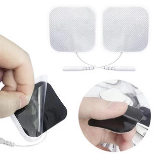 10/20pcs เครื่องกระตุ้นกล้ามเนื้อ Electrode Pads เจลผ้าไม่ทอ Self กาวเปลี่ยนแผ่นสําหรับ Tens Digital Therapy เครื่อง