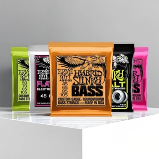 Ernie Ball สายเบสไฟฟ้า ชุบนิกเกิล 4-5 2824 2833 2832 2834 2836