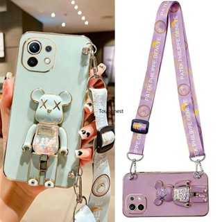 เคส infinix Note 30 Pro เคส infinix Note 30i Casing infinix Hot 20 Play Case infinix Hot 20i Case infinix Hot 20S Case infinix Hot 11 Case Silicone Anime Cute Kaws Bear Stand Cartoon Wrist Band Phone Cover Cassing Cases Case TS โทรศัพท์มือถือ