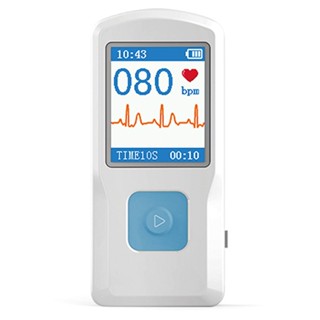 Contec PM10 เครื่องวัดอัตราการเต้นของหัวใจ แบบพกพา ECG EKG หน้าจอสี ECG มือถือ BT USB PC ซอฟต์แวร์ ดูแลบ้าน