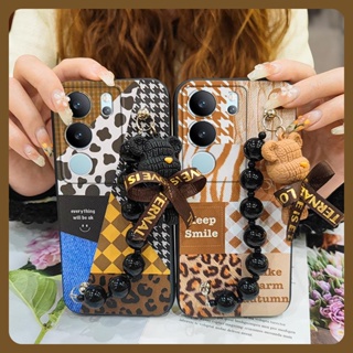 Nordic style Skin-friendly feel Phone Case For VIVO S17 Pro/S17 Anti-fall Skin feel silicone soft shell Cartoon Solid color