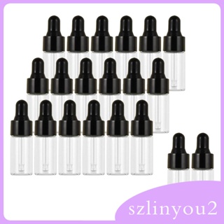 [szlinyou2] ขวดแก้วใส่น้ําหอม น้ํามัน กันรั่วซึม พร้อมที่หยอดตา 20 ชิ้น