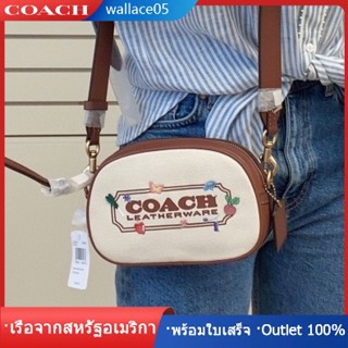 Embroidered C2764 กระเป๋าผู้หญิง COAC H กระเป๋าสะพายข้าง