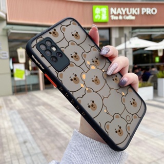 เคสโทรศัพท์มือถือแบบแข็ง ใส บาง กันกระแทก ลายการ์ตูนหมีน่ารัก สําหรับ Infinix Note 8i X683