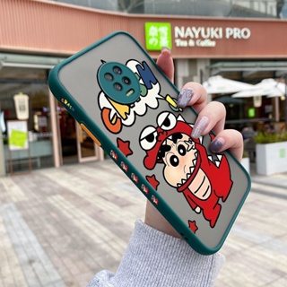 เคสซิลิโคนใส ขอบสี่เหลี่ยม กันกระแทก ลายการ์ตูนชินจัง สําหรับ Infinix Note 7 X690