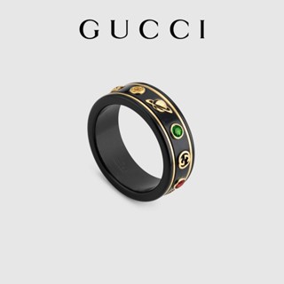 [พร้อมกล่องบรรจุภัณฑ์] พร้อมส่ง แหวนอัญมณี GUCCI GUCCI