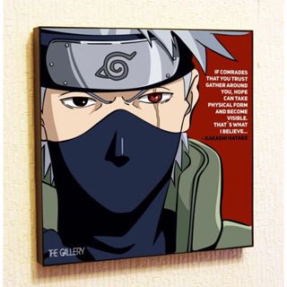 Kakashi Hatake Animenaruto1 โปสเตอร์ผ้าใบ พิมพ์ลายคําคม ของขวัญ สําหรับตกแต่งผนังบ้าน