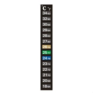 สติกเกอร์เทอร์โมมิเตอร์ แบบแบน หน้าจอ LCD สําหรับถังปลา ตู้ปลา H2X3