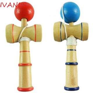 Ivanes ลูกบอลไม้ Kendama จับถ้วย ของขวัญสมดุล สไตล์ญี่ปุ่น สําหรับเด็ก