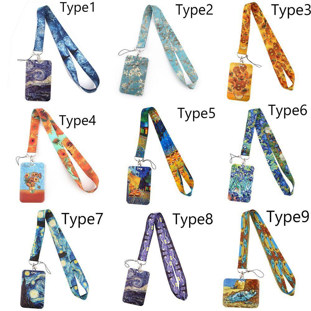 Blueming2 สายคล้องโทรศัพท์มือถือ พวงกุญแจแฟชั่น ลาย Van Gogh Charm