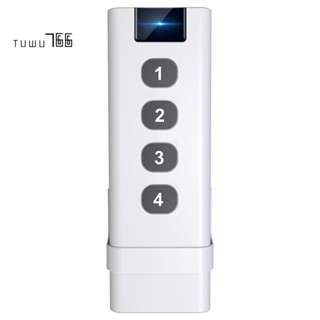 Tuya Zigbee สวิตช์ไฟบ้านอัจฉริยะ ไร้สาย 4 Gang แบบพกพา ไม่ต้องจํากัดการควบคุม