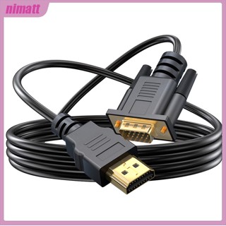 Ni สายเคเบิลอะแดปเตอร์วิดีโอ Hdmi ตัวผู้ เป็นตัวผู้ พร้อมชิป Od5.0 สําหรับโปรเจคเตอร์ มอนิเตอร์คอมพิวเตอร์ Hdtv