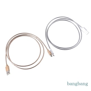 Bang สายชาร์จ USB เป็น Type C โลหะ กันแตก ชาร์จเร็ว