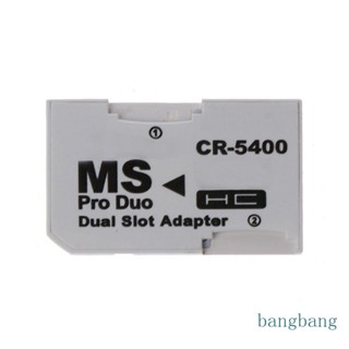 Bang อะแดปเตอร์แปลงการ์ด TF เป็น Memory Stick MS Pro สําหรับ Duo PSP 2 ช่อง