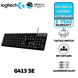 COINSคืน15%⚡FB9JMZV6⚡ LOGITECH G413 SE MECHANICAL GAMING KEYBOARD รับประกัน 2ปี