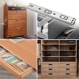 【VARSTR】Drawer Slides Bearing Cupboard Drawer Runners Full Extension Parts Furniture