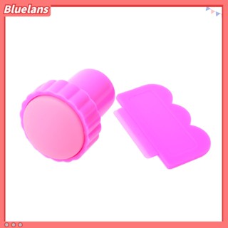 Bluelans ชุดแสตมป์ตรายาง สําหรับตกแต่งเล็บ DIY