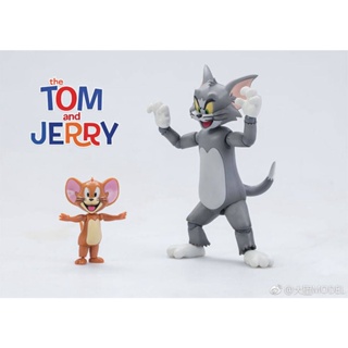 Gt โมเดลฟิกเกอร์ PVC รูปการ์ตูนแมว และหนู Foolish Tom and Jerry