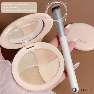 ZVEV Concealer Cream Full Coverage Of Natural Concealer Not Take Off Makeup Covers Repair Dark Circles Freckles Brightens Concealer Plate 【elle20181_th】