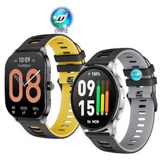 สาย Amazfit Pop 3S 3R สาย สายนาฬิกาสายซิลิโคน Amazfit Pop 3S 3R สายรัด สายรัดข้อมือกีฬา สายรัด huami Amazfit Pop 3S 3R สาย สายรัด