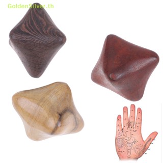 Goldensilver เครื่องนวดมือ ทรงหกเหลี่ยม สีเงิน บรรเทาความเครียด TH