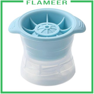 [Flameer] ถาดน้ําแข็ง ทรงกลม ขนาดใหญ่ พร้อมฝาปิด สําหรับใส่น้ําแข็ง น้ําผลไม้ DIY