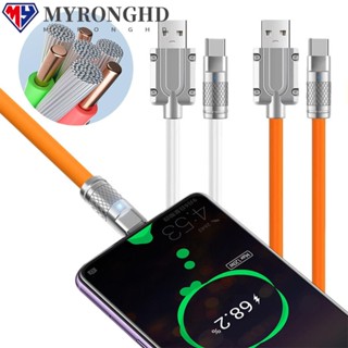 Myronghd สายชาร์จ USB C เป็น USB Type C 6.0 6A ชาร์จเร็ว สําหรับแล็ปท็อป