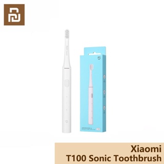 Xiaomi Youpin T100 Sonic Electric Toothbrush แปรงสีฟันไฟฟ้าT100แปรงสีฟันหัวแปรงฟัน Mijia T100ไฟฟ้าลึกทำความสะอาดแปรงสีฟันสองทำความสะอาด
