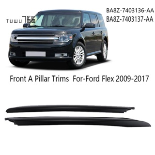 กระจกหน้ารถยนต์ สีดํา สําหรับ Ford Flex 2009-2017 BA8Z 2 ชิ้น7403136-AA Ba8z-7403137-AA