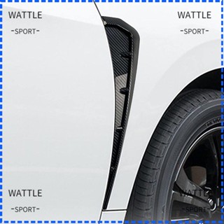 Wattle สปอยเลอร์ สีดํา สําหรับตกแต่งช่องระบายอากาศรถยนต์ 2 ชิ้น