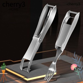 Cherry3 เครื่องตัดแตงโม ส้อมสเตนเลส อเนกประสงค์ 2 in 1