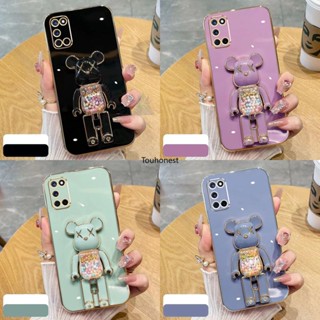 เคส Oppo A52 เคส Oppo A72 A92 Casing Oppo A5 A9 2020 Case Oppo F11 Pro Case Oppo A91 Reno3 Case Oppo Reno7 Reno8 Case Oppo A36 A76 A96 Case Oppo A59 F1S Case Silicone Cartoon Anime Cute Kaws Bear Stand Phone Cover Cassing Cases Case TX โทรศัพท์มือถือ