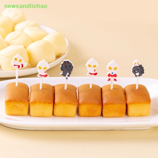 Newsandlichao ส้อมจิ้มผลไม้ ขนมขบเคี้ยว ขนมหวาน เค้ก พลาสติก สําหรับตกแต่งปาร์ตี้ฮาโลวีน 6 10 ชิ้น