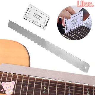 Lilac เครื่องวัดคอกีตาร์ไฟฟ้า ขอบตรง พร้อมไม้บรรทัด สําหรับ Gibson Fender