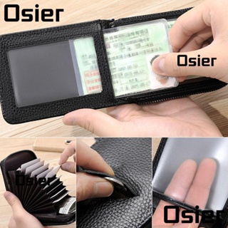 Osier1 กระเป๋าสตางค์ กระเป๋าใส่บัตรเครดิต RFID NFC ป้องกัน RFID