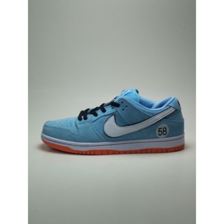 Sb Dunk Pro Bay Racing BQ6817 401 BQ6817-401 k สีฟ้า สีขาว สีส้ม