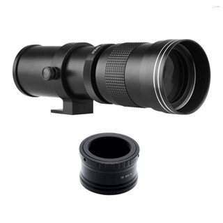 [พร้อมส่ง] เลนส์ซูมกล้อง MF Super Telephoto F/8.3-16 เมาท์ T2 420-800 มม. พร้อมแหวนอะแดปเตอร์เมาท์ M เกลียว 1/4 แบบเปลี่ยน สําหรับกล้อง M2 M3 M5 M6 Mark II M10 M50 M100 M200