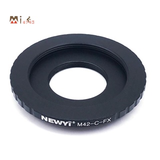 Newyi M42-C-FX แหวนอะแดปเตอร์เมาท์เลนส์กล้อง โลหะ อเนกประสงค์ สําหรับเลนส์ M42 เมาท์ C เป็น Fujifilm X-Mount