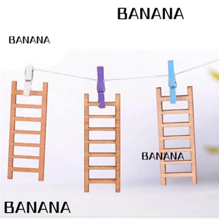 Banana1 บันไดไม้จิ๋ว สไตล์แฟรี่ สําหรับตกแต่งสวน 5 ชิ้น