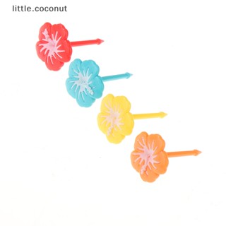 [little.coconut] ส้อมจิ้มผลไม้ เค้ก ขนมหวาน รูปการ์ตูนแมว ต้นคริสต์มาส ขนาดเล็ก สําหรับเด็ก