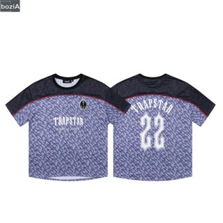 (bozi) พร้อมส่ง เสื้อยืดแขนสั้น ลายทีมชาติฟุตบอล Trapstar Monogram ไล่โทนสี